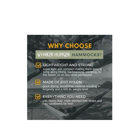 Double Camping Hammock 2 Person - Picture 6 of 11